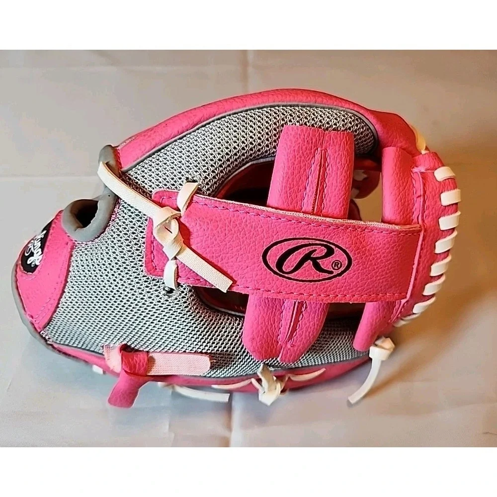 Rawlings Player Series PL90PSM Youth Tee/Soft Ball Glove Pink Right Hand Thrower